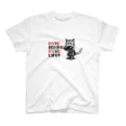 ピコチアのNYAO BOXING NYAO LIFE（ドット絵ボクシング猫） スタンダードTシャツ