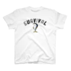 ムノウのSURVIVAL 〜鯖、威張る〜  グレーっぽい スタンダードTシャツ