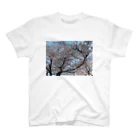 愛自然写真の桜と空 Regular Fit T-Shirt