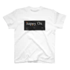 ryo watanabe | 渡辺竜の「happy Ox」タイポグラフィ スタンダードTシャツ