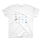 さいとう/saito usaiのうみのいきもの:からー スタンダードTシャツ