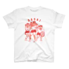 ダサい曲をかけるパーティーのAMATHAN（赤） Regular Fit T-Shirt