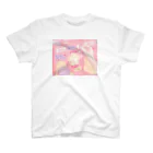 ねこぽた。の【ﾌﾛﾝﾄﾌﾟﾘﾝﾄ】ガチャガチャ Regular Fit T-Shirt