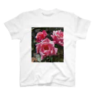 その日暮らし。の薔薇のお花 ピンク スタンダードTシャツ