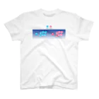 RETRO GAME LOVERのアーケードゲームコンパネ（水色/ピンク） スタンダードTシャツ