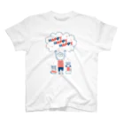 8anna storeのHAPPY HAPPY HAPPY！上を向いて笑おう！夏バージョン Regular Fit T-Shirt