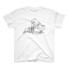 イラスト MONYAAT のCT159 ネギを値切っている鴨カモ*A Regular Fit T-Shirt