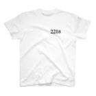 puikkoのシャーロック・ホームズ　221B（ワンポイント　黒） スタンダードTシャツ