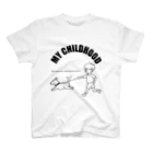 MY CHILDHOODのMY CHILDHOOD BLACK Regular Fit T-Shirt