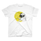 Ayumi HIdakaのPUGPUGPUG フォーン✖️イエロー Regular Fit T-Shirt