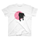 Ayumi HIdakaのPUGPUGPUG 黒パグ✖️ピンク スタンダードTシャツ