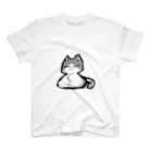 玄猫耶（くろねこや）のつきのわねこ スタンダードTシャツ