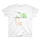 クリプト草グッツ専門店のMega Carrot Green Stuff  Regular Fit T-Shirt