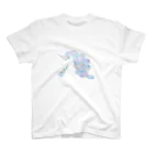 水色気分の紫陽花ユニコーン スタンダードTシャツ