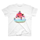 Lily bird（リリーバード）のかき氷とペンギンたち① Regular Fit T-Shirt