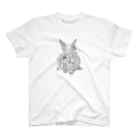 riripoca☆satoaのスチームパンクのうさぎ🐰 スタンダードTシャツ