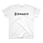 FUNNY JOKESのBINANCE-バイナンス- 黒ロゴ Regular Fit T-Shirt