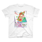 虹色CAFEの「ハッピーちゃん」ハッピーママタイム Regular Fit T-Shirt