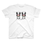 イラスト MONYAAT のTWIN PANDAS 一緒のスイカ Regular Fit T-Shirt