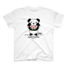 イラスト MONYAAT のCT169 ズレちゃんとTWIN PANDAS*B スタンダードTシャツ