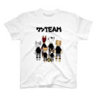 麦畑のワンTEAM(バレーボール) スタンダードTシャツ