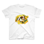 めむとのこいぬと花畑 スタンダードTシャツ