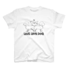 きょううんRRR・SUZURI支店のLOVE LOVE DOG スタンダードTシャツ