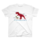 Kanako OkamotoのPAPERCUTTINGティラノサウルス Regular Fit T-Shirt