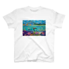 Junie貼り絵グッズのニューカレドニアのサンゴ礁 スタンダードTシャツ