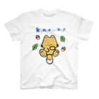 ファンシーはにゅまるマートの考え中のキツネくん スタンダードTシャツ