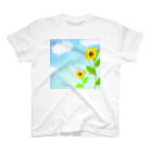 Lily bird（リリーバード）の青空とひまわり スタンダードTシャツ