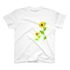 Lily bird（リリーバード）の風に揺れる向日葵 スタンダードTシャツ