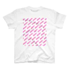 NO POLICY, NO LIFE.の消費税は廃止！【文字PINK】 スタンダードTシャツ