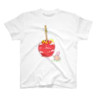 フジリンゴ族のお店のりんご飴の成仏 スタンダードTシャツ
