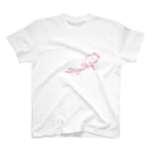 田中ザビエル世界のどうぶつの北欧風ゴロゴロパンダ【ピンク】 Regular Fit T-Shirt