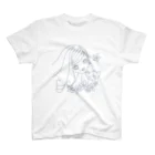 neko*neko*の猫と女の子 3 グレー スタンダードTシャツ