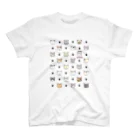 ツムのぽてぽて屋の猫柄24 Regular Fit T-Shirt