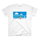 ジルトチッチのデザインボックスのクレコちゃんの夏の海 スタンダードTシャツ