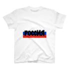 aのロシア РОССИЯ キリル文字　 スタンダードTシャツ