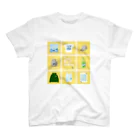 Teal Blue CoffeeのTealBlueItems _Cube YELLOW Ver. Regular Fit T-Shirt