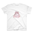 ★うさぎ★の花と女の子のTシャツ Regular Fit T-Shirt