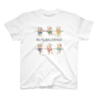 atelier✳︎miraのBAR LESSON PIGS: COLORED スタンダードTシャツ