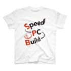 Speed-PC-BuildのSpeed-PC-Build　どこかで見た気がするロゴ　2021Ver スタンダードTシャツ