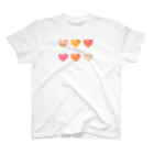 poireちゃん │イラストレーターのCUTE HEART SET Regular Fit T-Shirt