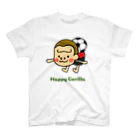 HappyGorillaのサッカーゴリラ1 スタンダードTシャツ