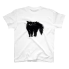 マイマイタケの怒ってます（黒猫） Regular Fit T-Shirt