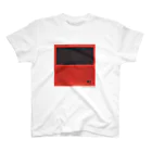 ノザキ-Nozakiの名画を楽しむてんとう虫〜赤の中に黒がある絵画〜 スタンダードTシャツ