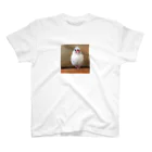 白文鳥のおもちさんの白文鳥のおもちさん スタンダードTシャツ