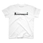 normanjpのAFROPENGUIN ロゴとキャラ スタンダードTシャツ