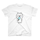 もちぱっちのアイスを食べるねこさん スタンダードTシャツ